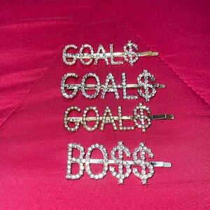 Goals and boss hair clips